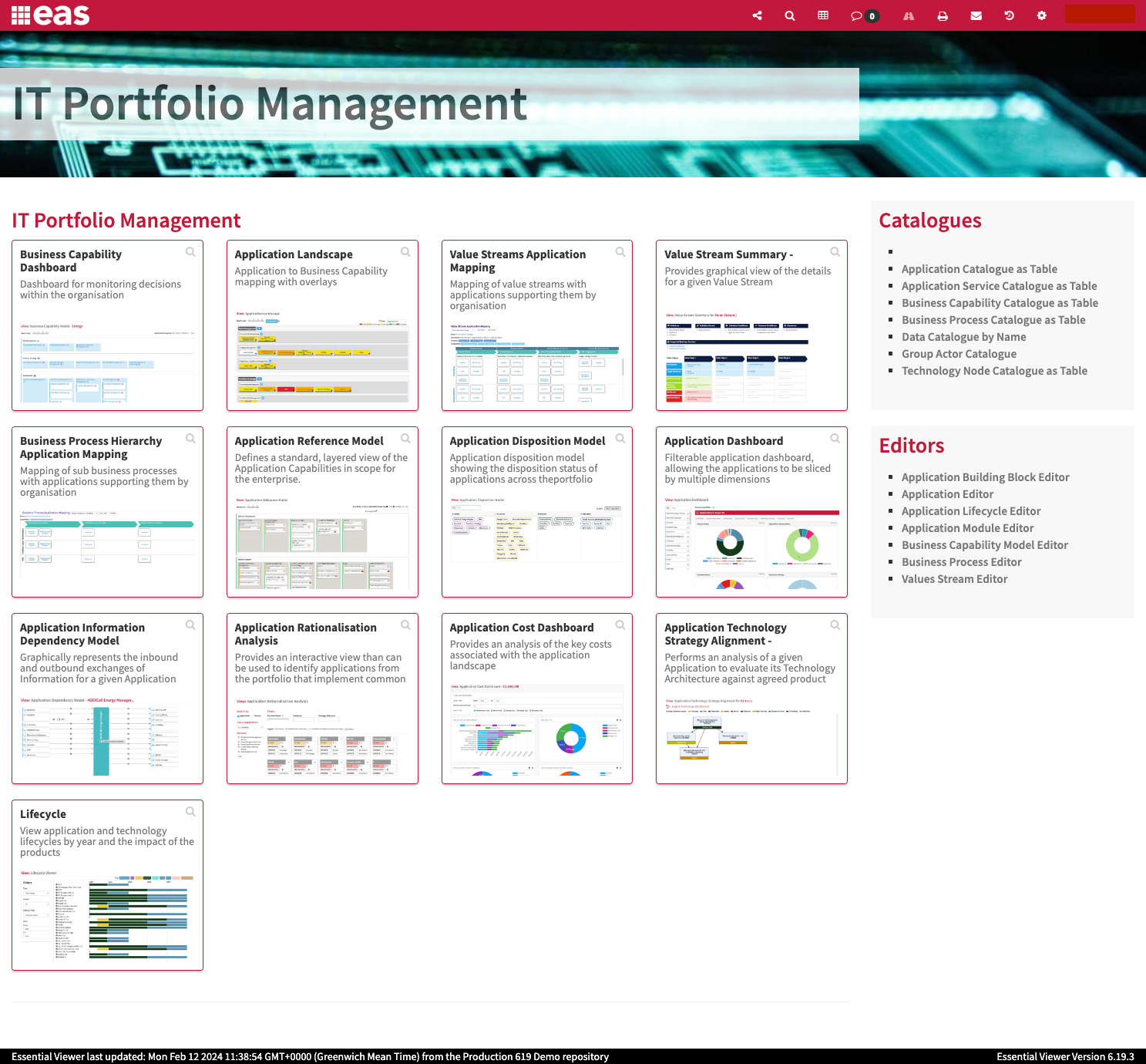 IT Portfolio Management Portal